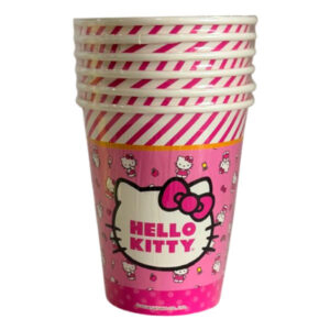Vaso polipapel Feco Festivity Hello Kitty 6 uds