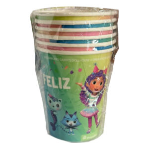 Vaso polipapel Pronobel Gabby’s dollhouse 6 uds
