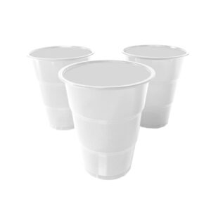 Vaso plástico Feco Festivity 200cc blanco 10 uds