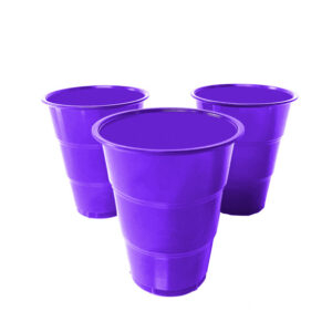 Vaso plástico Feco Festivity 200cc morado 10 uds