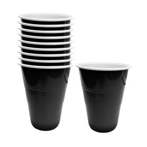 Vaso plástico Feco Festivity 450cc negro 10 uds