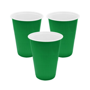 Vaso plástico Feco Festivity 450cc verde 10 uds