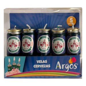 Vela cumpleaños Argos Cervezas 5 uds