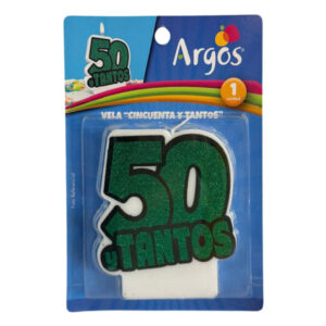 Vela cumpleaños Argos cincuenta y tantos