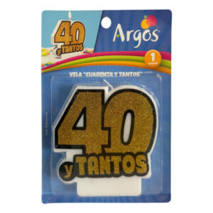 Vela cumpleaños Argos cuarenta y tantos