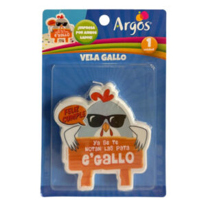 Vela cumpleaños Argos Gallo