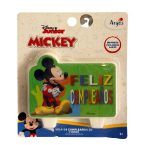 Vela cumpleaños Argos 2D Mickey