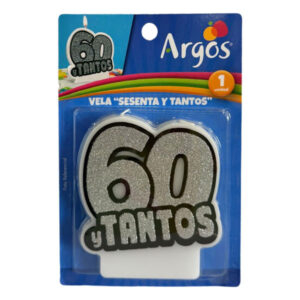Vela cumpleaños Argos sesenta y tantos