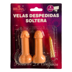 Vela cumpleaños Belina despedida soltera 4 uds
