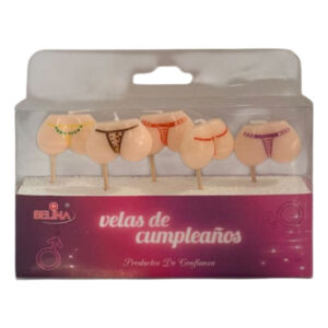 Vela cumpleaños Belina despedida soltera tangas set 5 uds