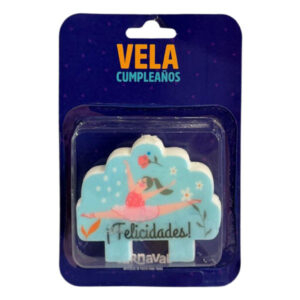 Vela cumpleaños Carnaval “¡Felicidades!” bailarina