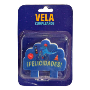 Vela cumpleaños Carnaval “¡Felicidades!” cocodrilo