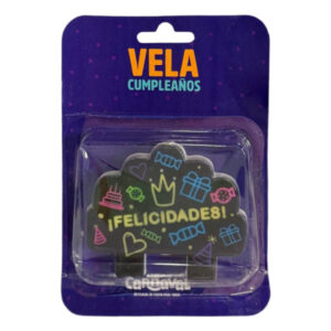 Vela cumpleaños Carnaval “¡Felicidades!” cumpleaños