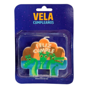 Vela cumpleaños Carnaval “Feliz Cumple” dragón