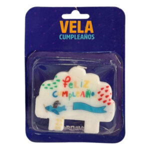 Vela cumpleaños Carnaval “Feliz Cumpleaños” avioneta