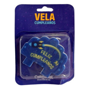 Vela cumpleaños Carnaval “Feliz Cumpleaños” cohete