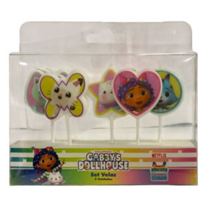 Vela cumpleaños Pronobel Gabby’s dollhouse set 5 uds