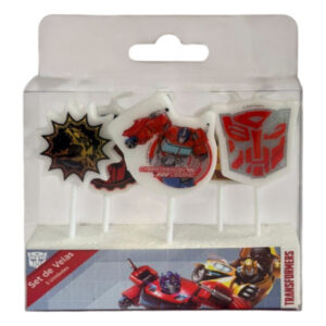Vela cumpleaños Pronobel Transformers set 5 uds