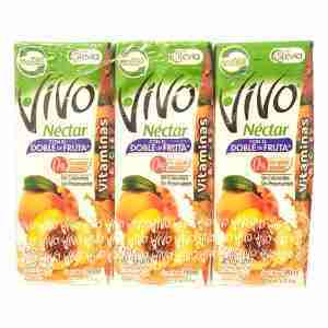 Jugo néctar Vivo Durazno 190ml 24 uds