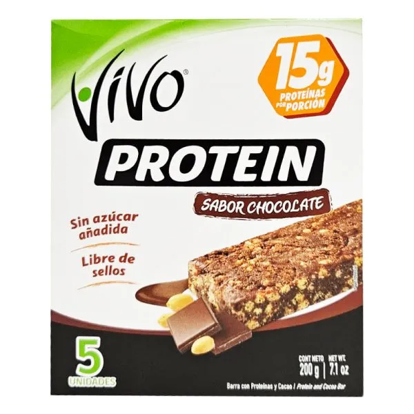 Barras cereal Vivo Protein chocolate display 5 uds
