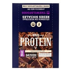 Barra proteína Wild Protein chocolate bitter display 16 uds